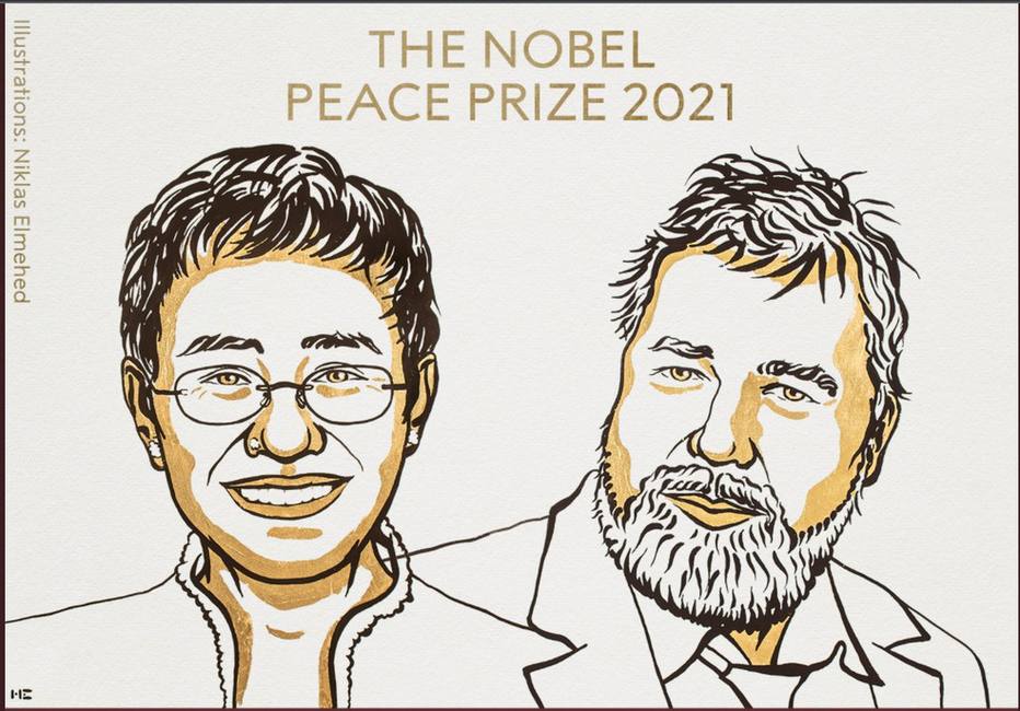 Dois jornalistas recebem o Prêmio Nobel da Paz. O que isso significa?