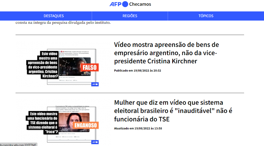 AFP lança curso de verificação digital livre para jornalistas e estudantes de jornalismo