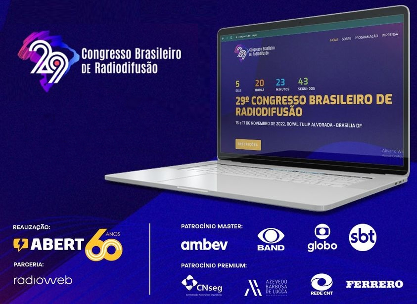 Abert promove o 29º Congresso Brasileiro de Radiodifusão