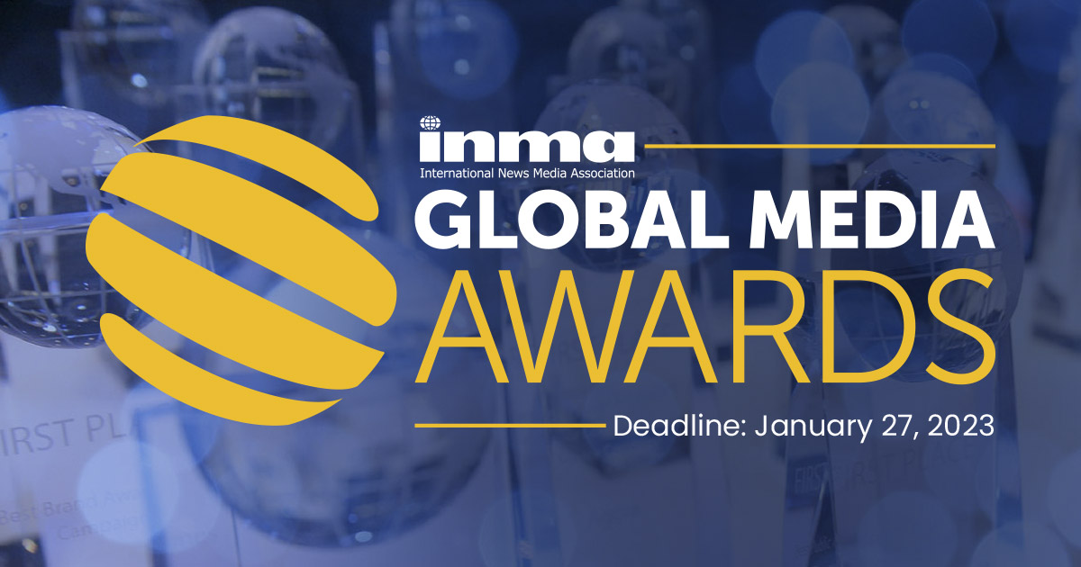 Últimos dias para inscrições ao INMA Global Media Awards 2023