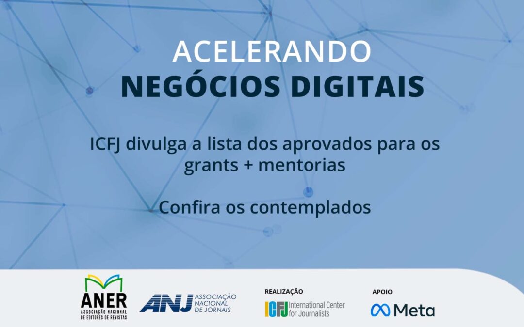 Associados da ANJ entre contemplados na fase de mentoria e financiamento do projeto “Acelerando”