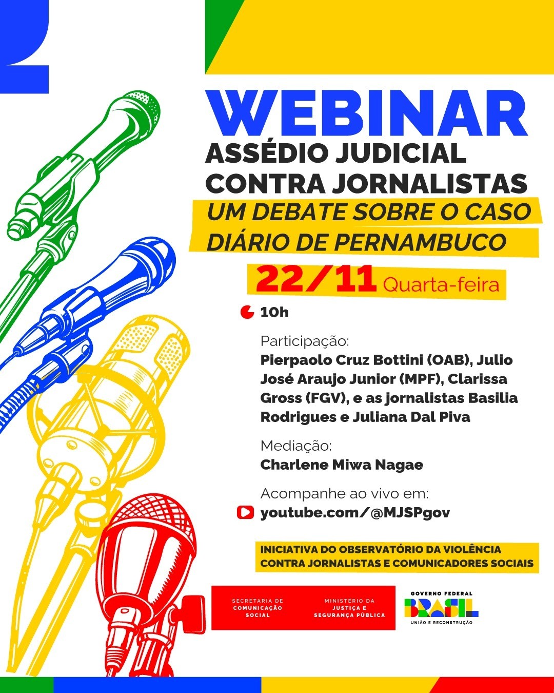 Assédio judicial: webinário debate o caso Diário de Pernambuco