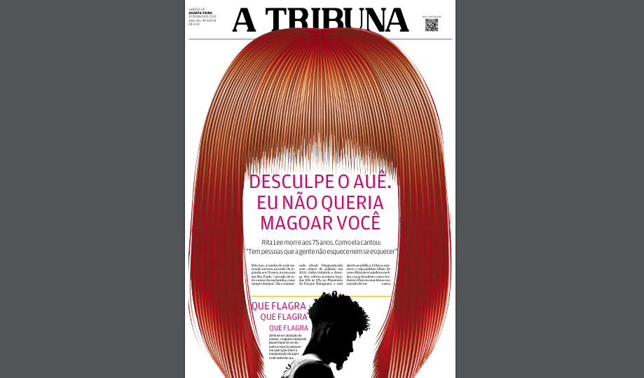 Capa do jornal A Tribuna é premiada em concurso conhecido como “Oscar” do design